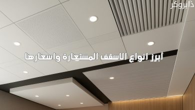 انواع الاسقف المستعارة واسعارها