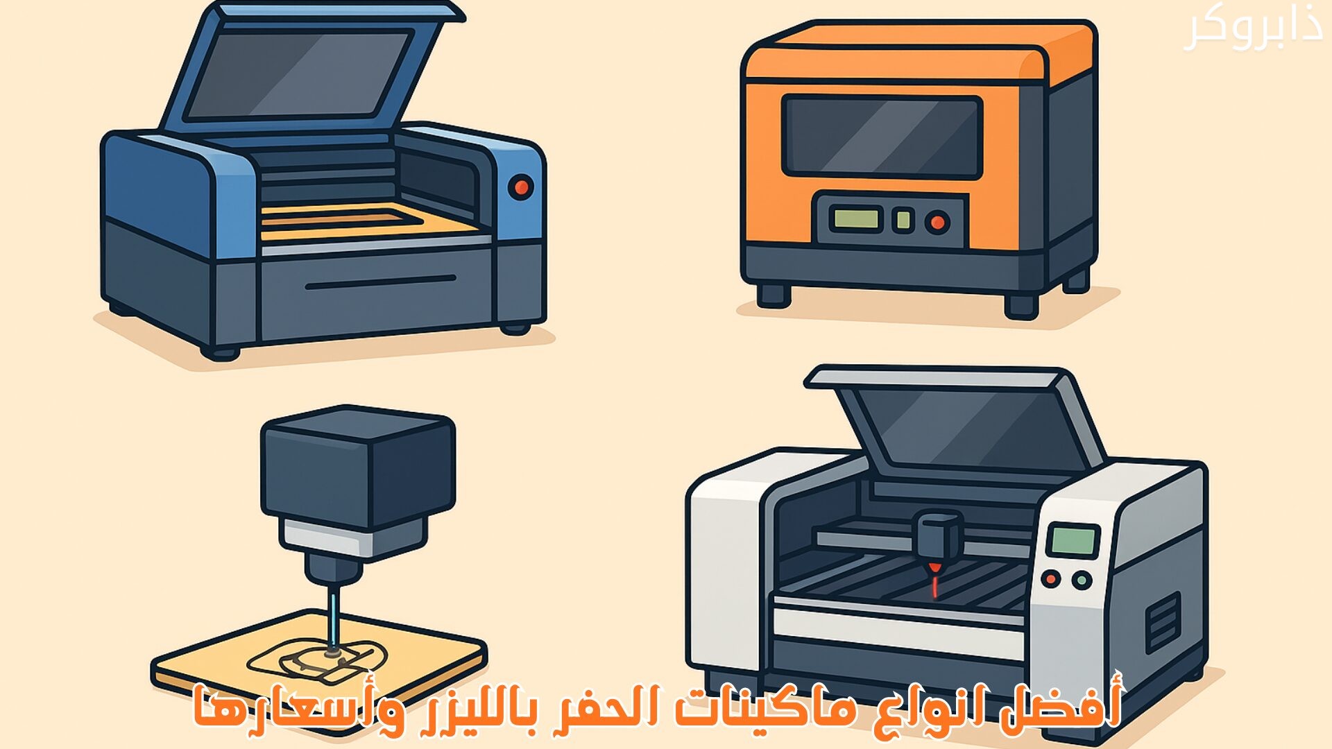 انواع ماكينات الحفر بالليزر وأسعارها