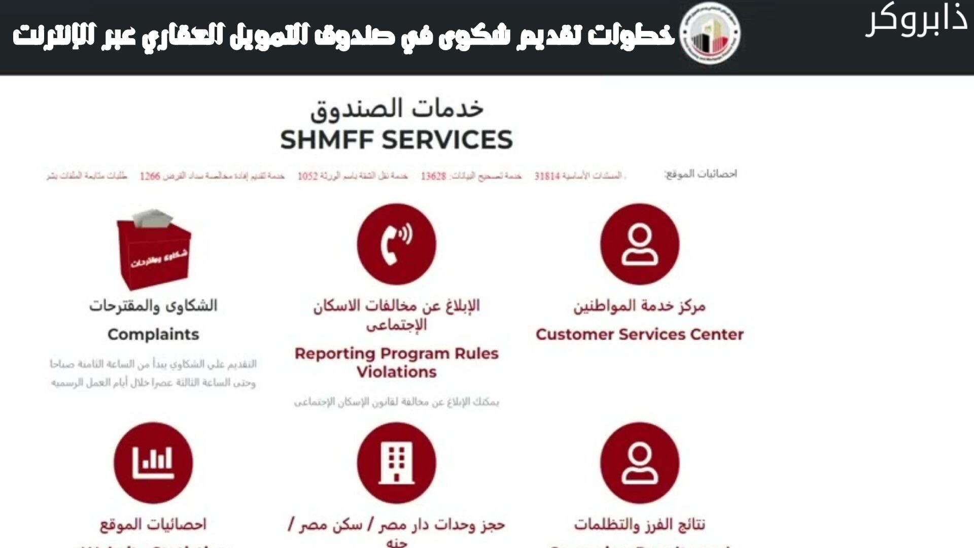 خطوات تقديم شكوى في صندوق التمويل العقاري عبر الإنترنت