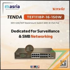 سويتش TENDA TEF1118P-16-150W 🔌 هو الحل العملي لأي نظام مراقبة