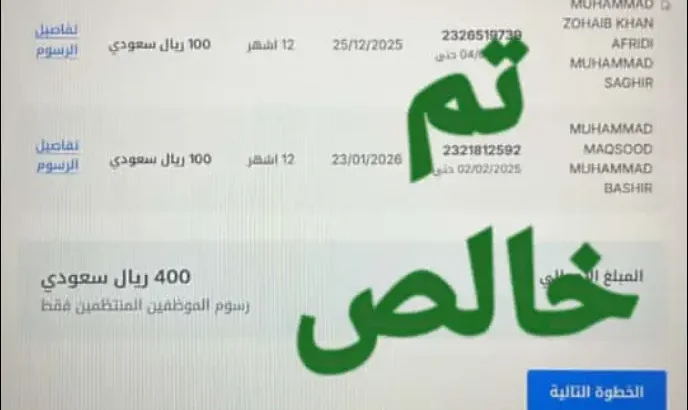 تخفيض كرت العمل للموسسات والشركات