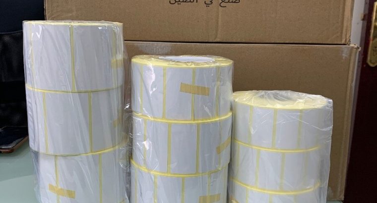 ورق ايصالات ورق فواتير رول حرارى استيكر حرارى