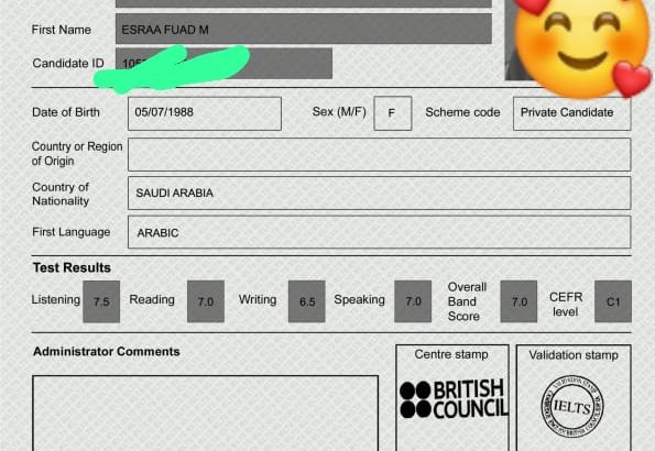 شهادات ايلتس معتمده وموثقة دون عناء الاختبار