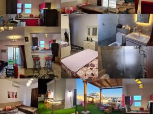 للايجار  شاليه فى امواج 2غرفه 2حمام