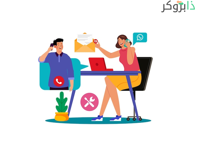 الرد على العملاء من الهاتف