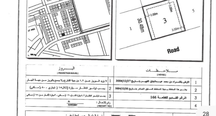 أرض للبيع تصريح بناء خليجي فقط
