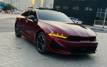 كيا K5 جي تي لاين 2022 حمراء، محرك 1.6 لتر*