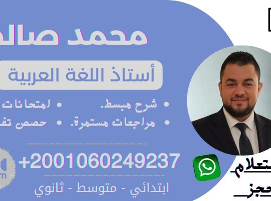 الأستاذ محمد صالح دليلك إلى النجاح والتميز