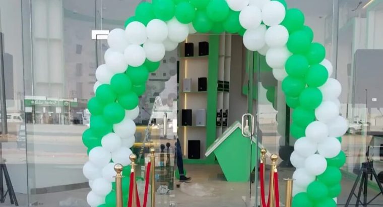 تاجير تجهيزات افتتاحات كشافات بالونات اضاءه