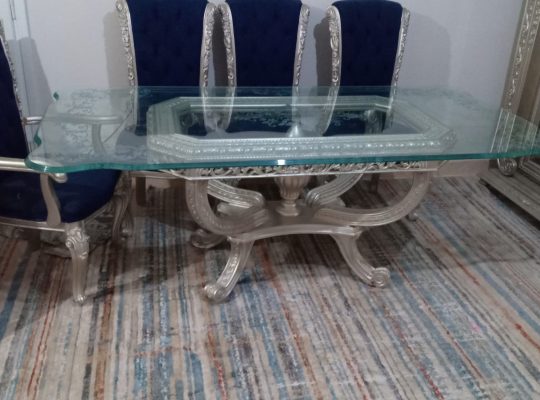 غرفه سفره ونيش لون كحلي عموله