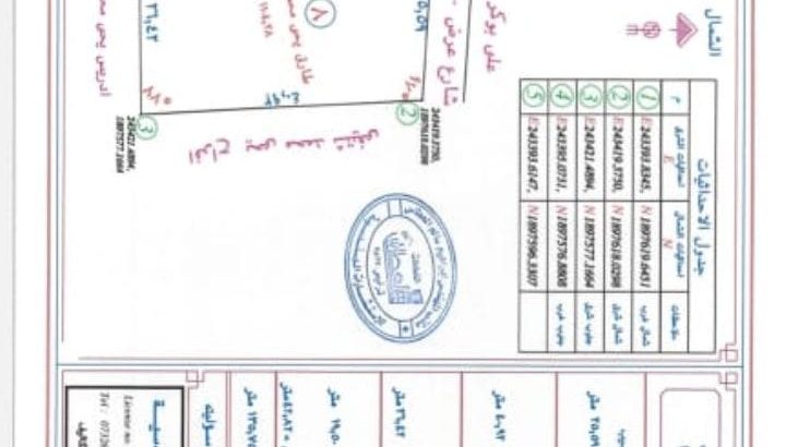 ارض بحجه موثقه للبيع صبيا موقع كويس صبياء