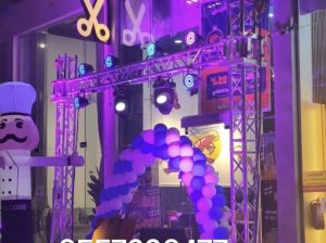 تاجير قوس بوالين بالونات نفيخات هوائيه افتتاح