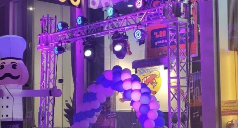 تاجير قوس بوالين بالونات نفيخات هوائيه افتتاح