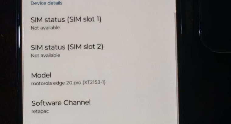 Motorola edge 20 Pro in Alain