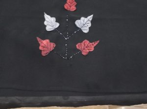 عباية سوداء وجهين أنيقة