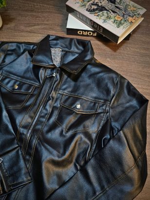 جاكيت الجلد الرجالي الأنيق – الستايل اللي