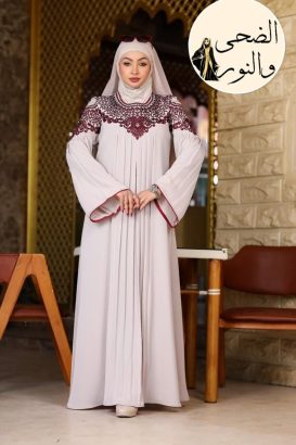 عباية ملكية تطريز كثيف