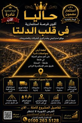 ارض للبيع طنطا المثلث الذهبي