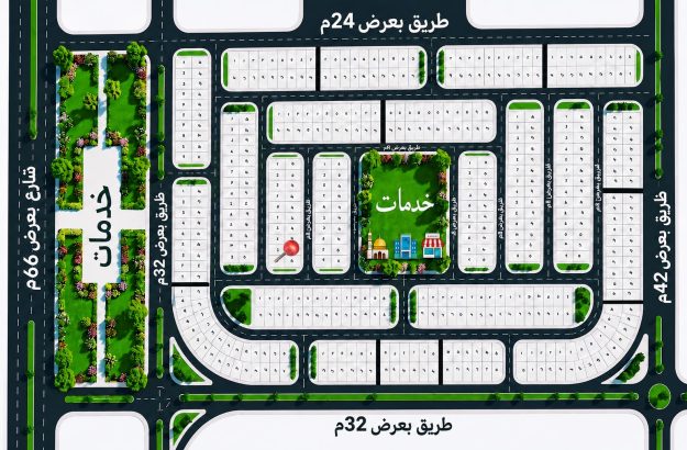 قطعة ارض ٢٠٩م فى الحى ال٢٣ مجاورة ٦ القطعة ه